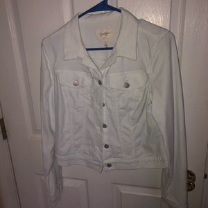 Cotton jacket with denim look